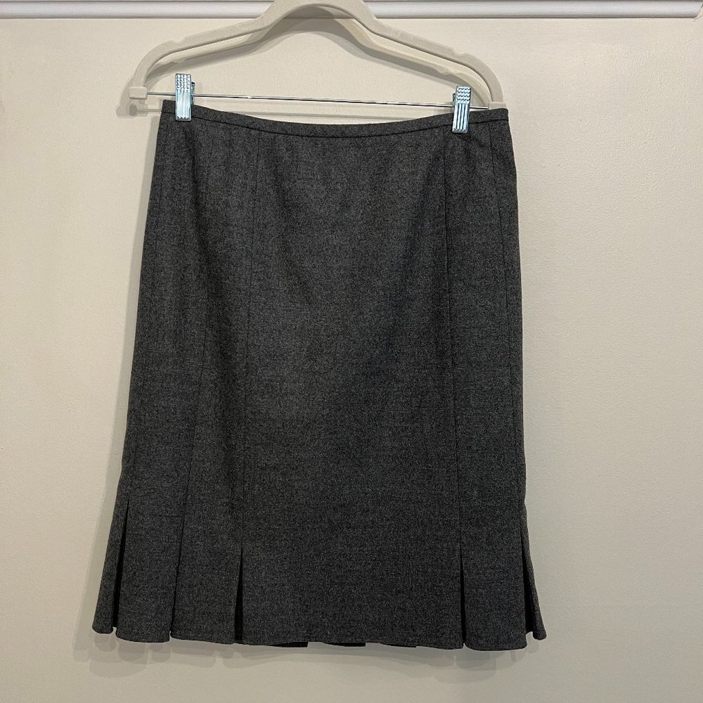 DKNY Dark Grey (Charcoal) Wool Skirt